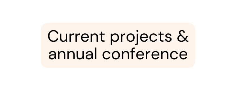 Current projects annual conference